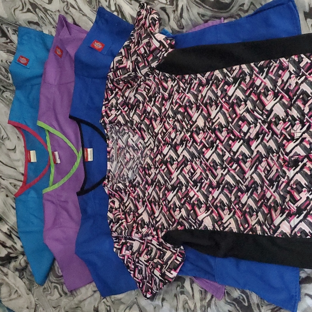 4 Scrub tops